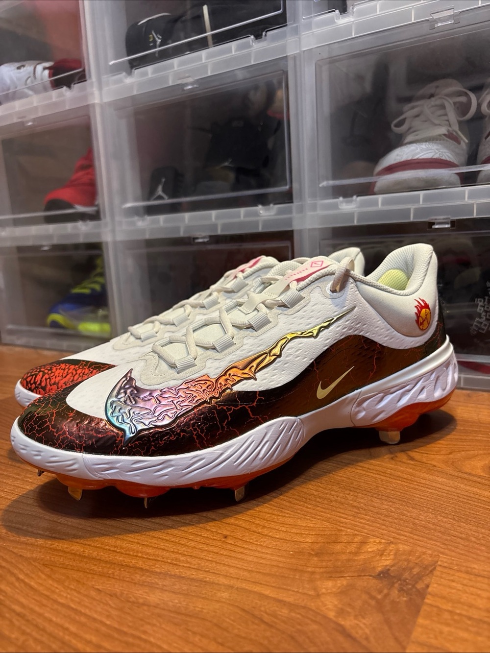 Nike Alpha Huarache Elite 4 Low Phoenix Open FB9121-160 Baseball Cleats Sz 14M N